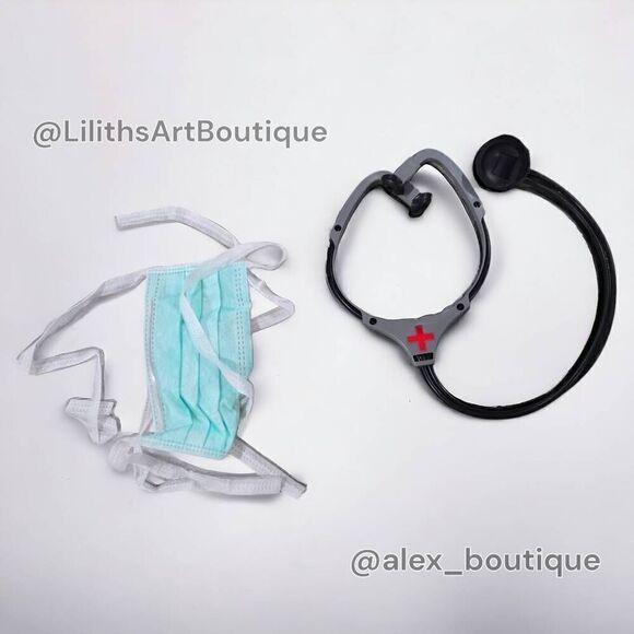 Women's Adult ER Nurse Scrubs Costume(F001) - Picture 10 of 12